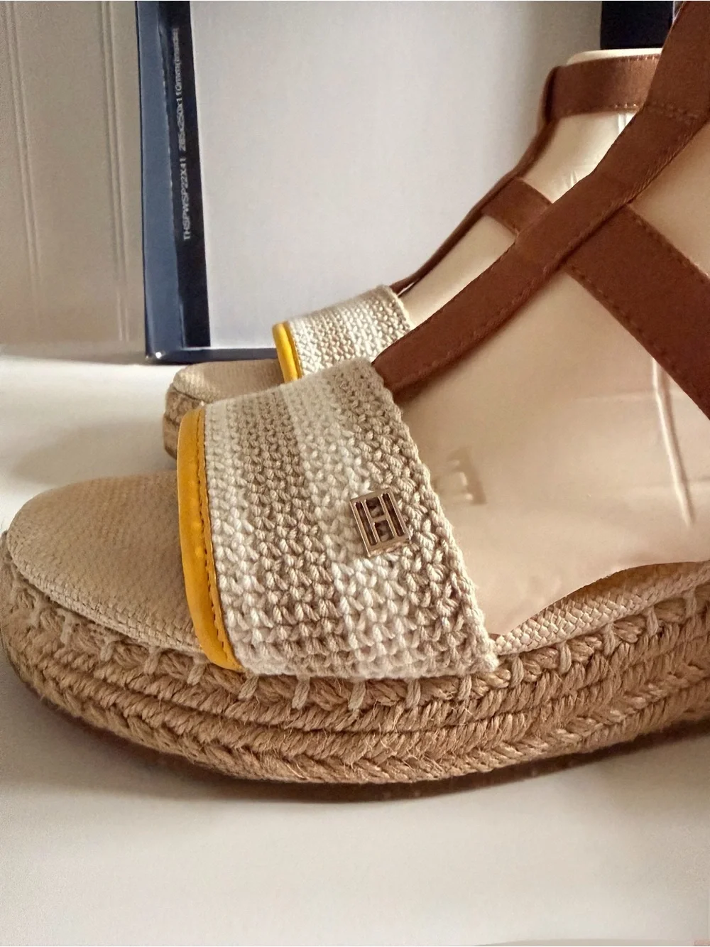 TOMMY - Crochet Platform Wedge Sandals